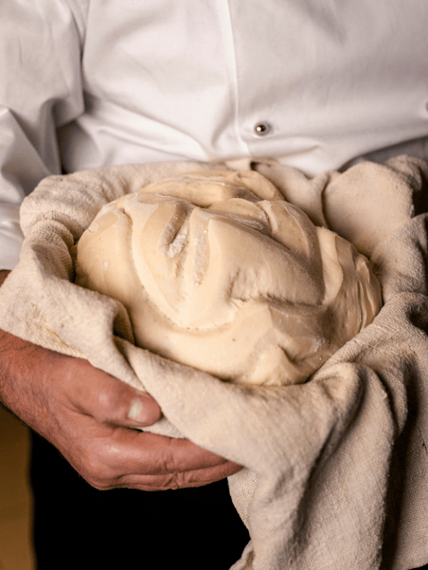Lievito madre naturale della Pasticceria Alba a Viterbo, custodito da oltre 70 anni e utilizzato per realizzare grandi lievitati artigianali secondo la tradizione di famiglia.